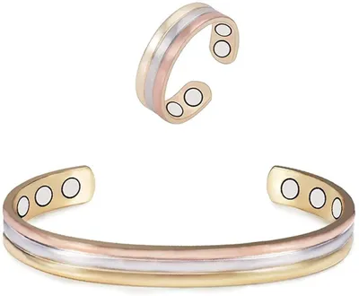 Produktbild von Solidchoice – Elegantes Schmuckset mit magnetischem Armband und Ring
