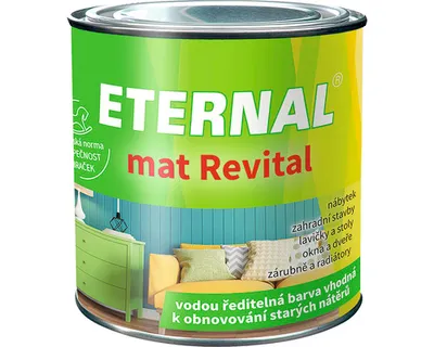 Obrázok produktu pre Eternal matná Revital farba na obnovovanie starých náterov 202 0,35 kg šedá, ekologicky šetrná