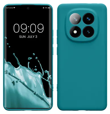 Produktbild von kwmobile Handyhülle für Xiaomi Redmi Note 14 Pro+ 5G / Redmi Note 14 Pro Plus 5G Hülle - weiches Handy Silikon Case - Schutzhülle Cover - Petrol matt