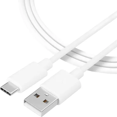 Image de Câble USB-A/USB-C 0,33 m Blanc - Charge Rapide KP26380