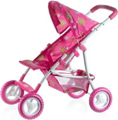 Produktbild von Teddies - Sportkinderwagen für Puppen mit Verdeck Metall/Kunststoff 58x36x62,5cm im Karton
