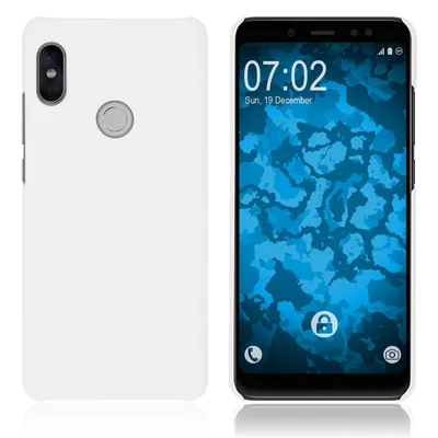 Produktbild von PhoneNatic Case kompatibel mit Xiaomi Redmi Note 5 Pro - Hülle weiß gummiert Hard-case Cover