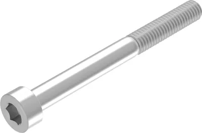 Produktbild von SECCARO Zylinderschraube M6 x 60 mm, Edelstahl V2A VA A2, DIN 912 / ISO 4762, Innensechskant, Teilgewinde, 20 Stück