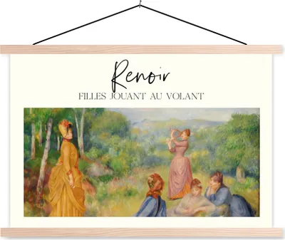 Produktbild von MuchoWow® Textilposter Kunst - Renoir - Alte Meister 150x100 cm mit holzfarbenen Rahmen - Posters