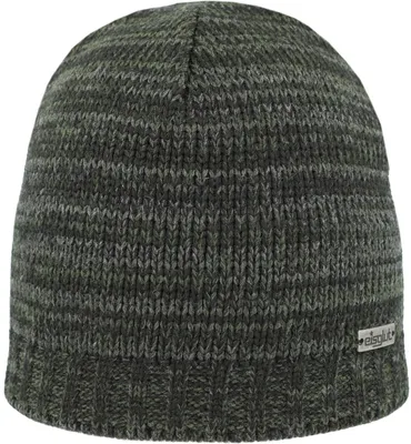 Eisglut melierte Strickmütze Dylang XL mit Fleece-Innenband in grün