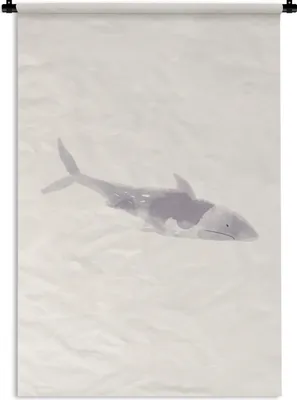 Produktbild von MuchoWow® Wandteppich Wandbehang Fische - Meerestiere - Aquarell - Zeichnung 90x135 cm Tapisserie Dekoration Wandtuch - Baumwolle - Wandskulptur