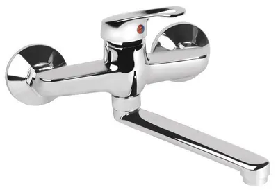 Productafbeelding van Wastafelkraan Vittoria (72008) - 100 mm - rechte hanger 20 cm - 35 m - chroom