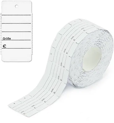Obrázek produktu pro Bílé štítky 30 x 45 mm, 1000 kusů, jednostranné