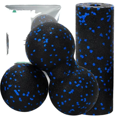 Obrázok produktu pre Masážny valček, regenerácia hlbokých tkanív, myofasciálna relaxácia, čierny