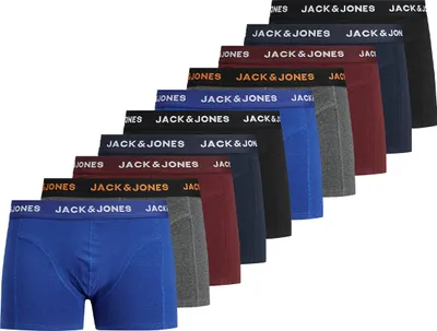 Produktbild von Jack & Jones 10er Pack Basic Retro Short / Pant Mit Logo Webbund, Eng anliegend, Pflegeleichtes Material