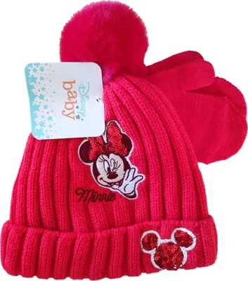 Produktbild von Disney Minnie Mütze und Handschuhe Set für Mädchen Winter
