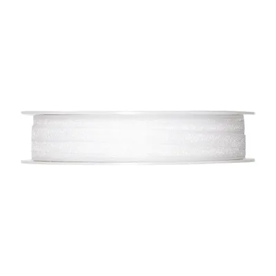 Produktbild von Schleifenband, Dekoband Organza 5mm, weiß, 50m Rolle (1m=0,08 EUR), Halbach