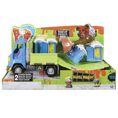 Produktbild von Flush Force Potty Wagon (2 Flushies), LKW, 5 Jahr(e), Blau, Braun, Grün