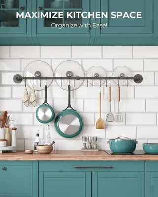 Produktbild von Küchenregal Schrank-Organizer 100 cm breit mit verstellbaren Haken, antirostbeschichtet