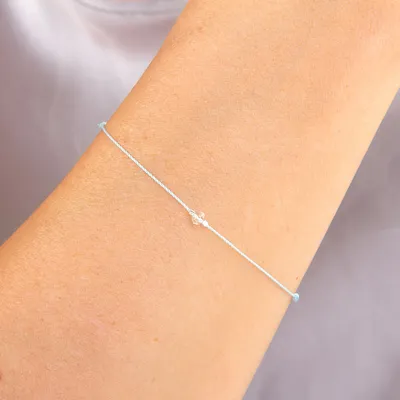 Produktbild von Chakra Band Aquamarin - Stirnchakra (Blau/ Türkis)