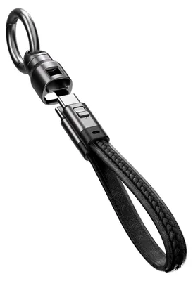 Produktbild von PD240W Schnellladekabel für den Schlüsselbund 2-in-1, 240 W Typ-C-zu-Typ-C-Kabel mit Geflecht und Smart-Chip, tragbares Ladekabel für Laptop, Tablet und Smartphone,
