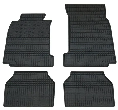 Gummifußmatten Set 4-teilig für 5er BMW E39 (1995-2004), schwarz