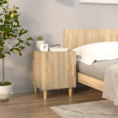 Obrázek produktu pro vidaXL Noční stolek Sonoma Dubové dřevo Materiál