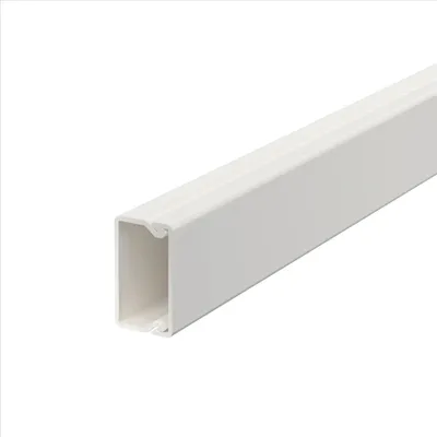 Produktbild von OBO WDK15030RW Wand-u.Deckenkanal m.Bodenlochung 15x30x2000 PVC 6191010