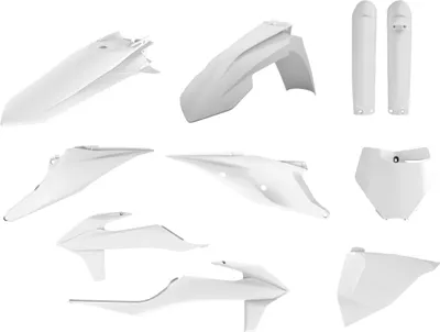 Immagine prodotto di Kit 10 carene plastiche POLISPORT bianco per Ktm SX-F