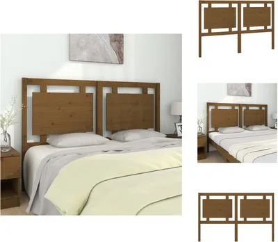Produktbild von vidaXL Kopfteil Honigbraun 155,5x4x100 cm Massivholz Kiefer -  Kopf- & Fußenden