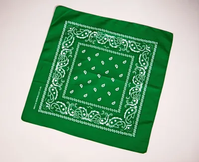Produktbild von Bandana ca. 55x55 cm, grün, bedruckt