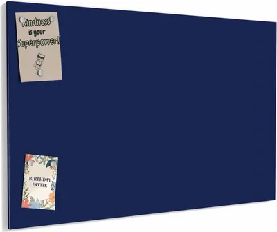 Produktbild von Magnettafel 60x40cm magnetisch & beschreibbar Metall-Board - Marineblauer Hintergrund II
