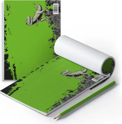 Produktbild von itenga Notizblock T-REX DIN A6 quer 50 Blatt