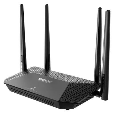Produktbild von TOTOLINK X2000R, Wi-Fi 6 (802.11ax), Dual-Band (2,4 GHz/5 GHz), Ethernet/LAN, Schwarz, Tabletop-Router