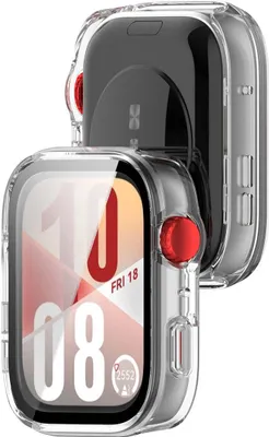 Produktbild von Schutzhülle mit Glas für Huawei Watch Fit 4, Bizon Case Watch Adamo, Transparent