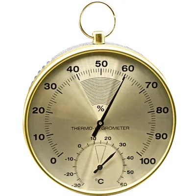 Immagine prodotto di Technoline WA 3055 - Termoigrometro analogico con design in ottone