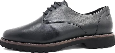 Immagine prodotto di Scarpe da donna Meredith-700-H, modello stringato, eleganti, mocassini, colore nero, adatte al tempo libero