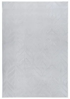 Obrázek produktu pro BELIANI Koberec z umělé kožešiny světle šedý umělá polyesterová kožešina 160 x 230 cm vysoký vlas listový vzor