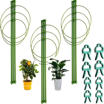 Produktbild von Tomatenkäfige - Verstelbare Käfige - 3 Stück - 45 cm - Pflanzengarten