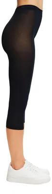 Produktbild von ESPRIT Damen Leggings Baumwolle Capri W Le Baumwolle einfarbig 1 Stück, Blau Marine