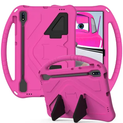 Obrázek produktu pro Dětské pouzdro pro Samsung Galaxy Tab S9+/Tab S9 FE+/Tab S7 FE/Tab S8+/Tab S7+ 12.4“, EVA lehké nárazuvzdorné pouzdro s skládacím stojánkem a rukojetí Růžový