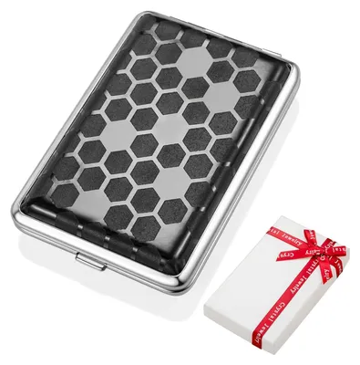 Imagen del producto de Estuche para cigarrillos de cuero sintético , para 12 cigarrillos, resistente y adecuado para el uso diario