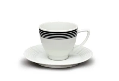 Zdjęcie produktu dla Thun 1794 Filiżanki ze spodkiem, porcelana, Lea, okrągłe, 90 ml, Thun, 6 szt
