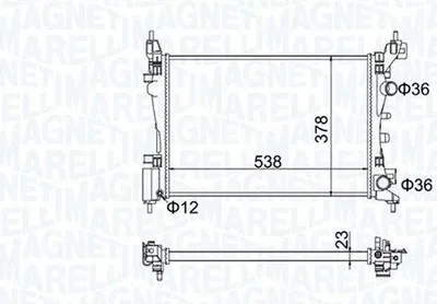 Immagine prodotto di radiatore OPEL CORSA D 1.0/1.2/1.4 06-14