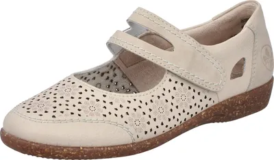 Produktbild von Rieker Pumps & Ballerinen 47675-60 mit Klettverschluss, geflochten, runder Zeh