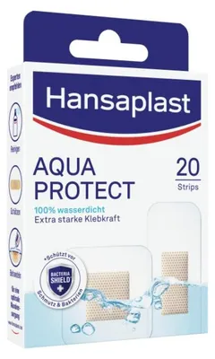 Produktbild von Hansaplast Pflaster - Aquaprotect 100% wasserdicht - 20 Streifen