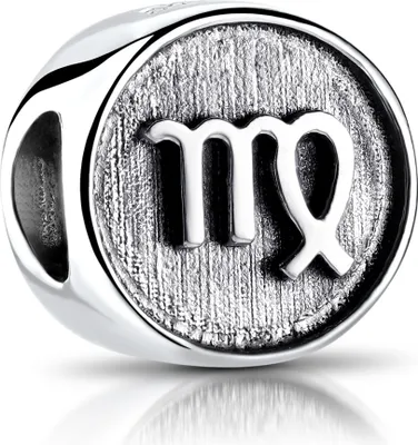 Produktbild von MATERIA Jungfrau Sternzeichen Charm Anhänger 925 Sterling Silber für European Beads Armband Damen Herren 588