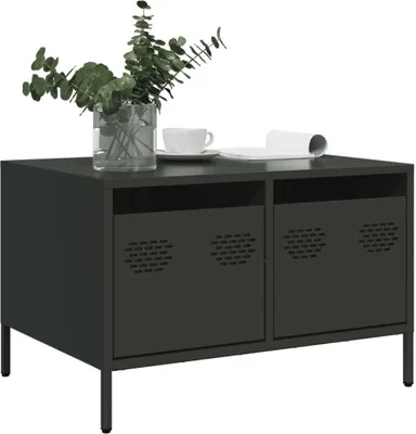 Immagine prodotto di Maison Exclusive - Mobile TV nero 68x50x43,5 cm Acciaio laminato a freddo