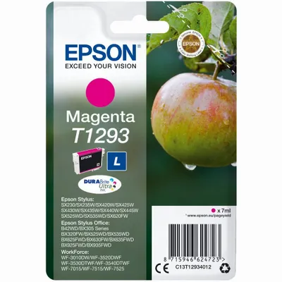 Obrázok produktu pre Epson Apple T1293, Purpurová, Atrament na pigmentovej báze, 7 ml, 1 kusov, 378 strany
