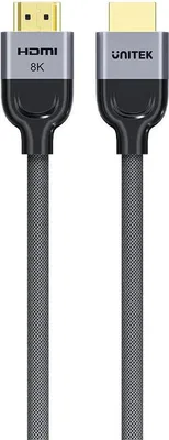 Obrázek produktu pro UNITEK C11093RGY01-8M, 8 m, HDMI Typ A (standardní), HDMI Typ A (standardní), 48 Gbit/s, Audio Return Channel (ARC), Černá