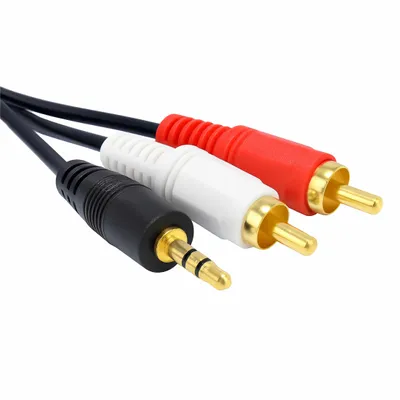 Produktbild von N29 Audio Adapter Kabel 3,5 mm Klinke auf 2× Cinch RCA – Stereo Anschluss für TV, Lautsprecher & HiFi – 1,5 m