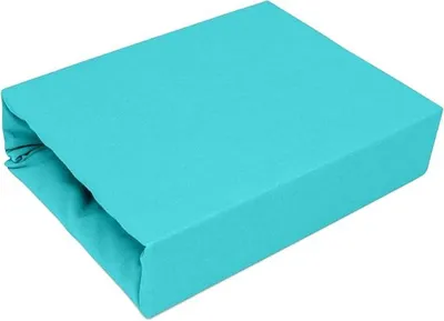 Produktbild von Best for You Türkises Jersey-Spannbettlaken mit Gummizug – Weich, Atmungsaktiv, Perfekte Passform für 70x140 cm Matratze, Erhältlich in Verschiedenen