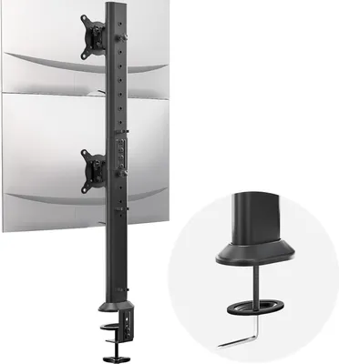 Obrázek produktu pro Flexibilní držák monitoru Hemudu pro dva monitory o velikosti 13–34 palců s podporou standardu VESA 75x75/100x100