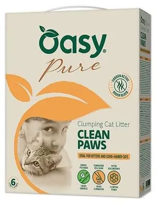 Imagen del producto de OALMPU0600004A Oasy Litters, arena para gatos "Pure CLEAN PAWS", 6 litros
