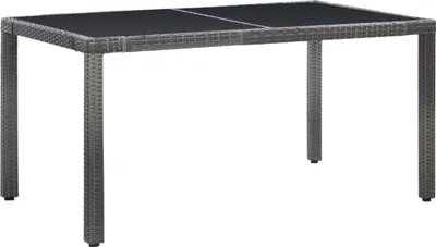 Obrázok produktu pre vidaXL 7-dielny záhradný jedálenský set Poly Rattan Grey